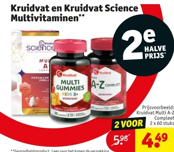 Aanbieding: Multivitaminen