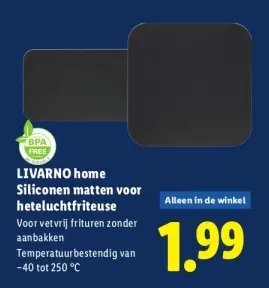 Aanbieding: LIVARNO home Siliconen matten voor heteluchtfriteuse