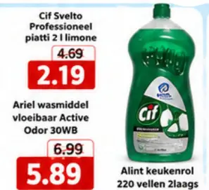 Promotie: Cif Svelto Professioneel piatti
