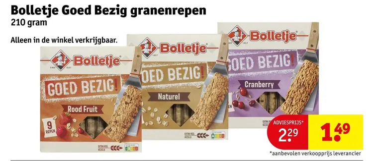 Aanbieding: Goed Bezig granenrepen