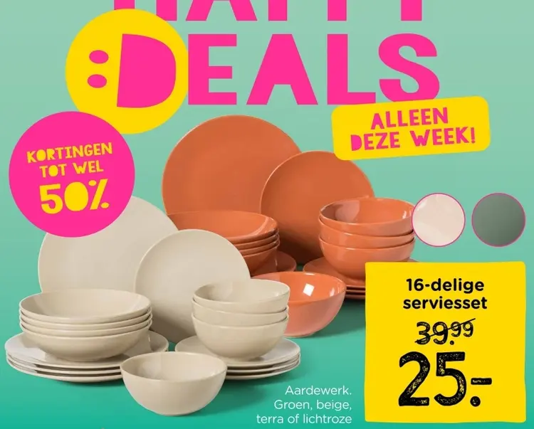 Aanbieding: 16-delige serviesset