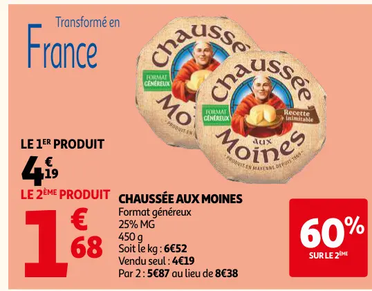 Offre: Chaussée aux moines