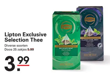 Aanbieding: Lipton Exclusive Selection Thee
