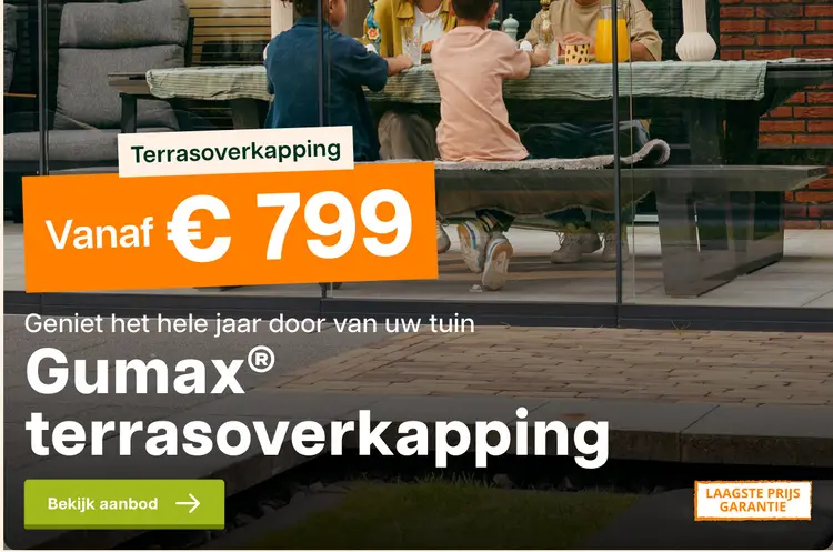 Promotie: terrasoverkapping