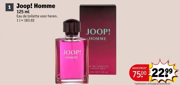 Promotie: Joop! Homme