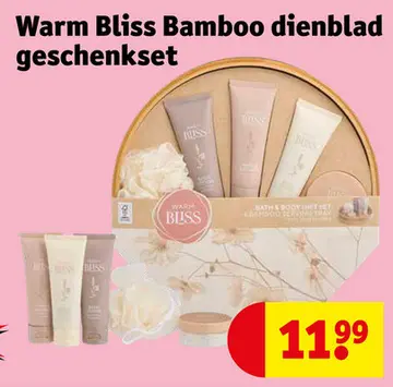 Aanbieding: Warm Bliss Bamboo dienblad geschenkset