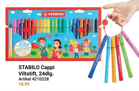 Aanbieding: STABILO Cappi - Viltstift - Set Met 24 Stuks