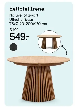 Aanbieding: Eettafel Irene