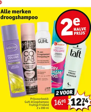 Aanbieding: Alle merken droogshampoo