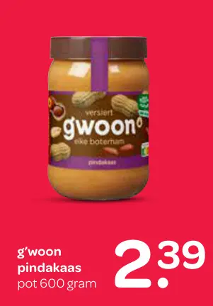 Aanbieding: pindakaas