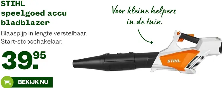 Aanbieding: Speelgoed accu bladblazer