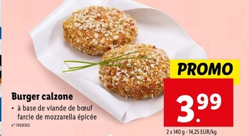 Offre: Burger calzone