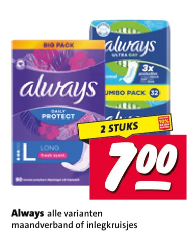 Aanbieding: Always