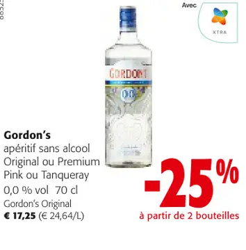 Offre: Apéritif sans alcool Original ou Premium Pink ou Tanqueray