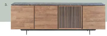 Aanbieding: Dressoir Sirione HPL zebra marmer old teak