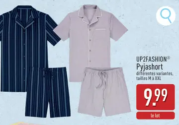 Offre: UP2FASHION® Pyjashort