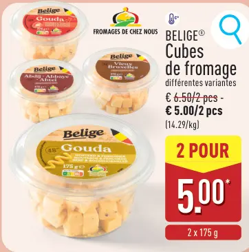 Offre: Cubes de fromage