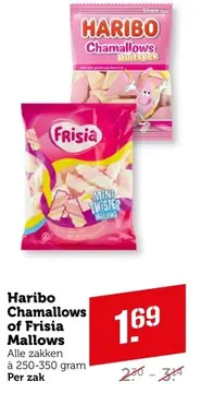 Aanbieding: Haribo Chamallows of Frisia Mallows