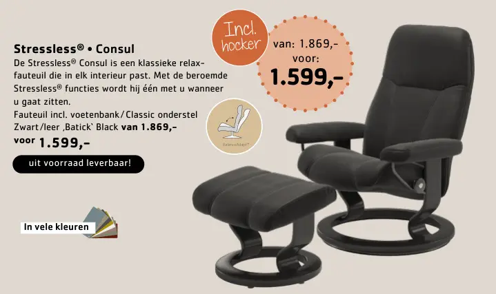 Promotie: Stressless® Consul fauteuil