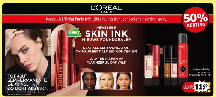 Aanbieding: Infaillible Skin Ink Foundcealer
