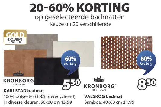 Aanbieding: KARLSTAD badmat
