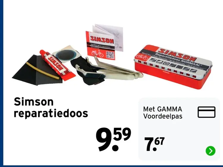 Aanbieding: reparatiedoos