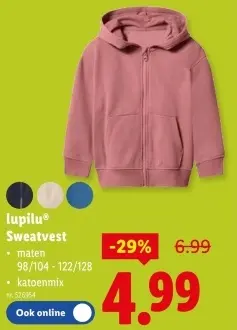 Promotie: Sweatvest