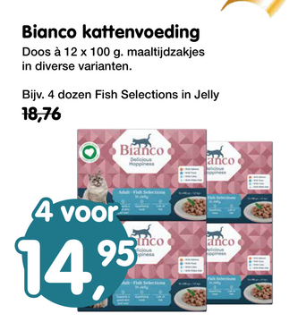 Aanbieding: Bianco kattenvoeding Fish Selections in Jelly 