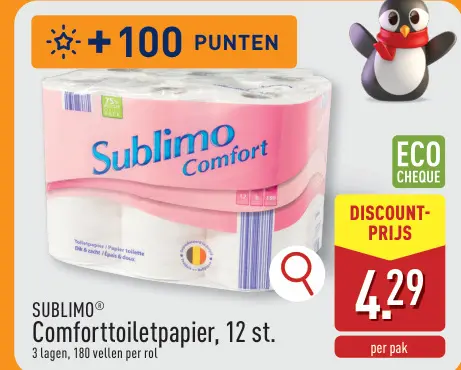 Promotie: Comforttoiletpapier