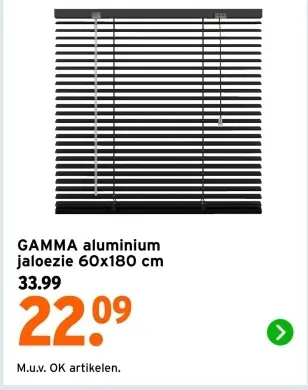 Aanbieding: Aluminium jaloezie