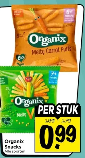 Aanbieding: Organix Snacks