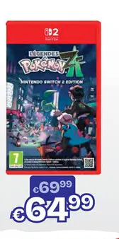 Offre: Switch 2  Pokémon Legends Z-A