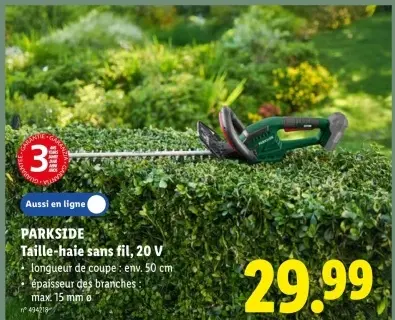 Offre: Taille-haie sans fil