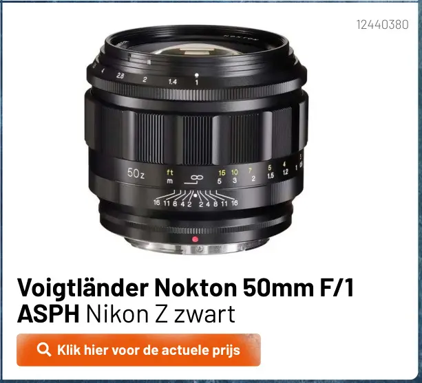 Aanbieding: Nokton 50mm F/1 ASPH Nikon Z zwart