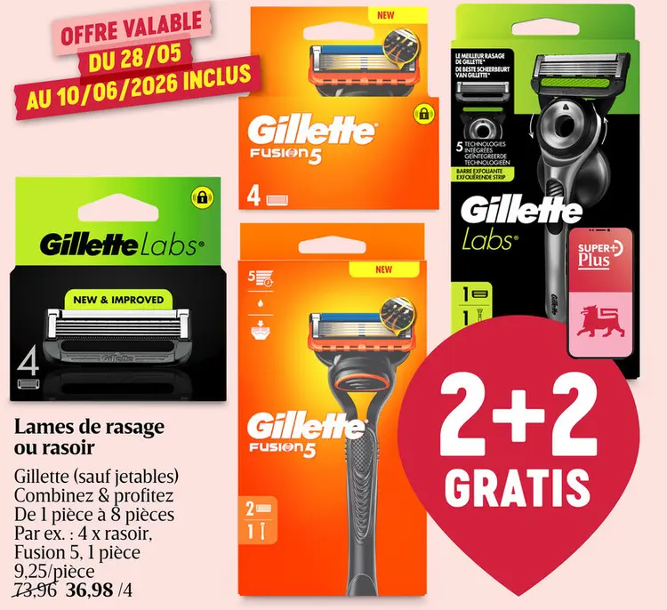 Offre: Lames de rasage ou rasoir