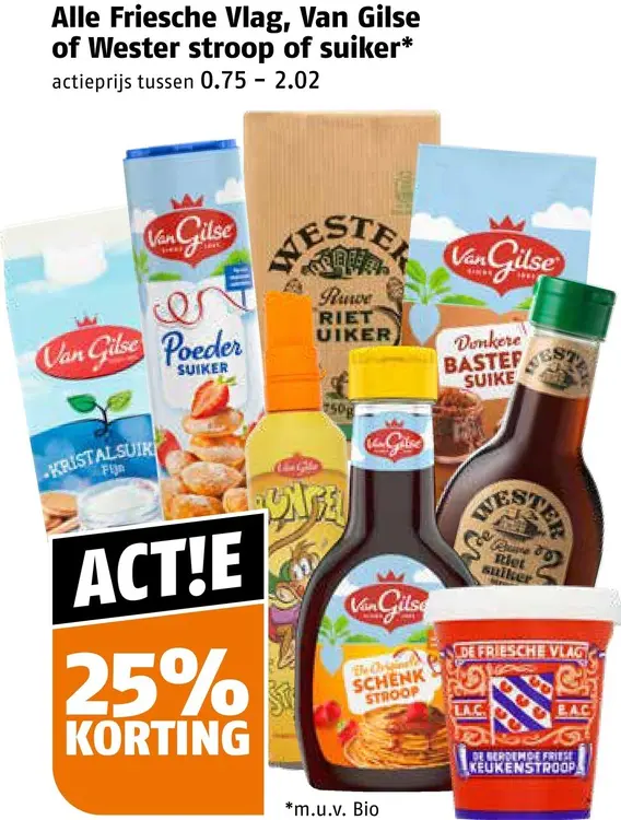 Aanbieding: Stroop of suiker