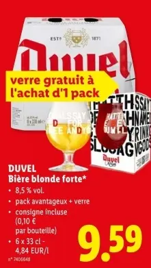 Offre: Bière blonde forte
