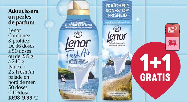 Offre: Adoucissant ou perles de parfum
