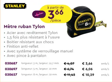 Offre: Mètre ruban Tylon
