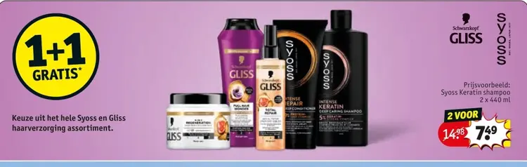 Aanbieding: Syoss Keratin shampoo