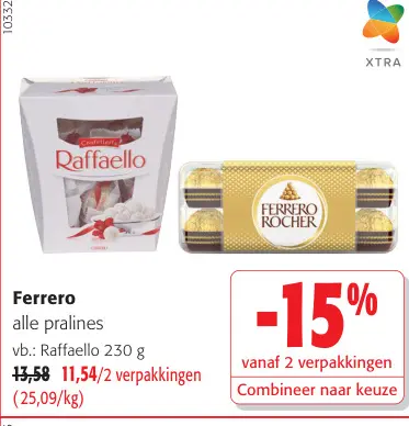 Promotie: Ferrero alle pralines