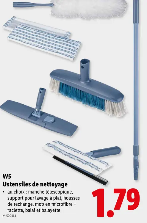 Offre: Ustensiles de nettoyage