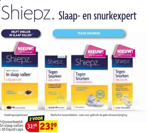 Aanbieding: In slaap vallen