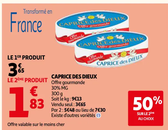 Offre: Caprice des dieux
