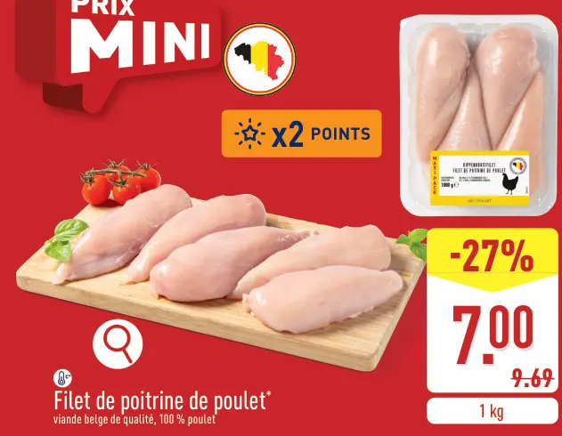 Offre: Filet de poitrine de poulet