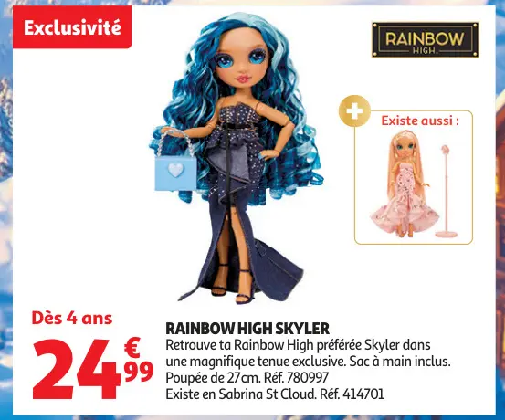 Offre: Rainbow high skyler