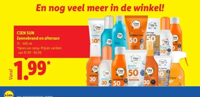 Aanbieding: Zonnebrand en aftersun