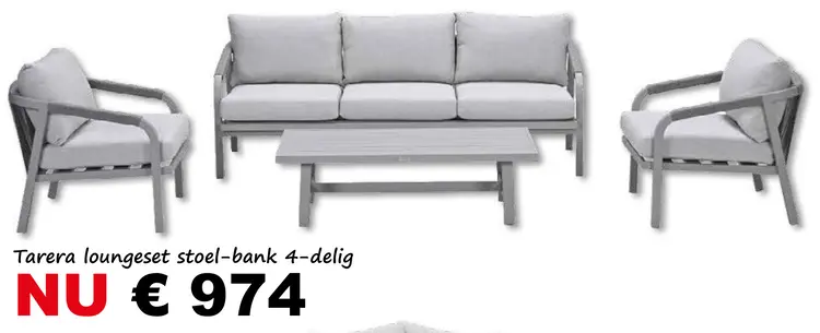 Aanbieding: Tarera loungeset