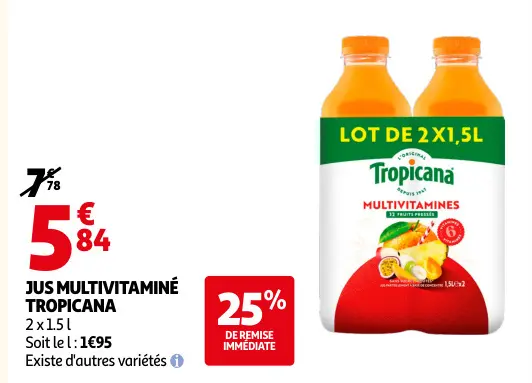 Offre: Jus multivitaminé