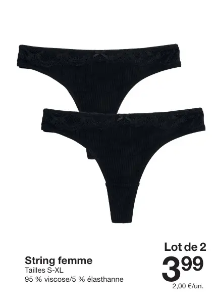 Offre: String femme